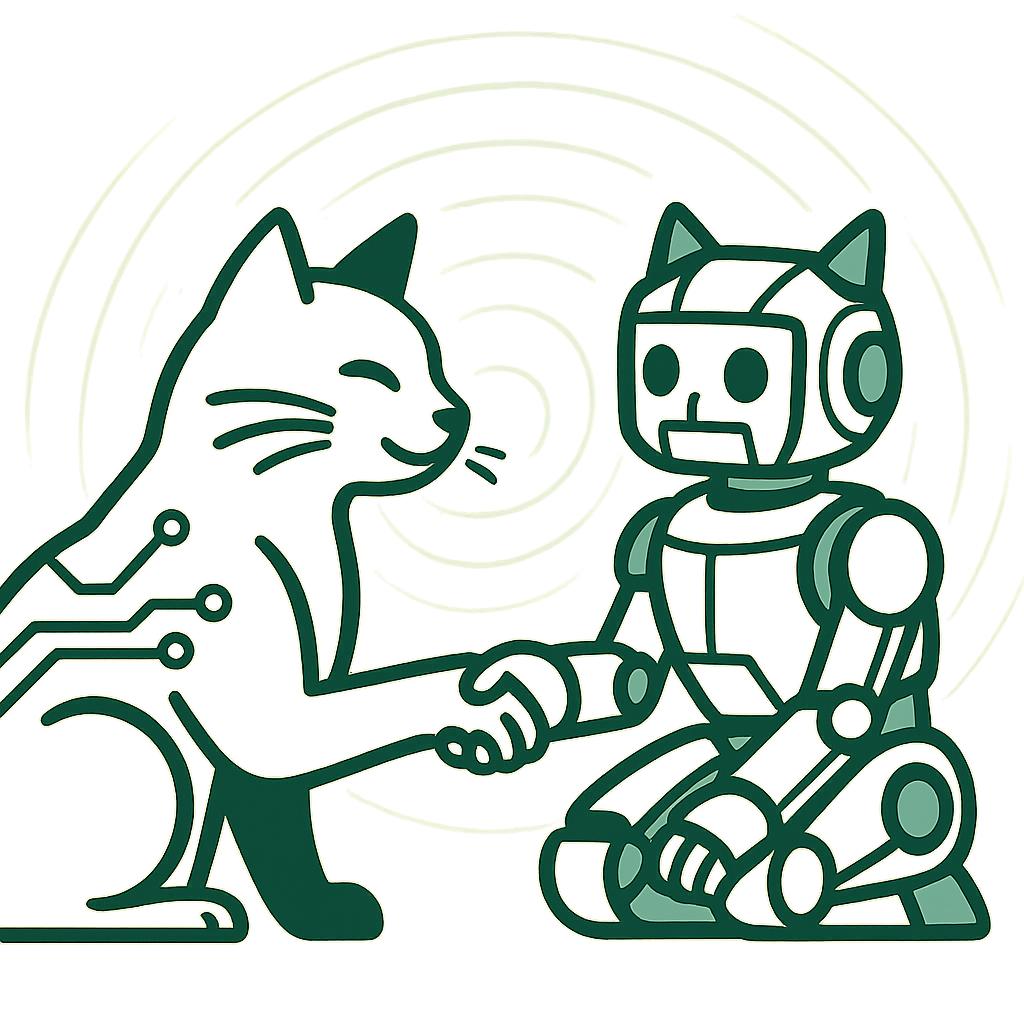 猫とロボットが協力